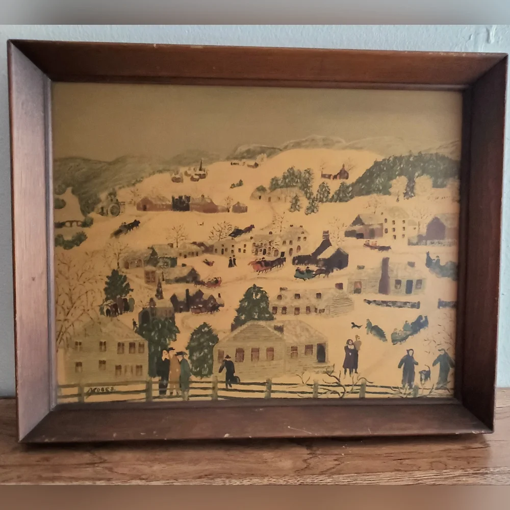 Grandma Moses (Anna Robertson) Print with Frame - Picture 1 of 14